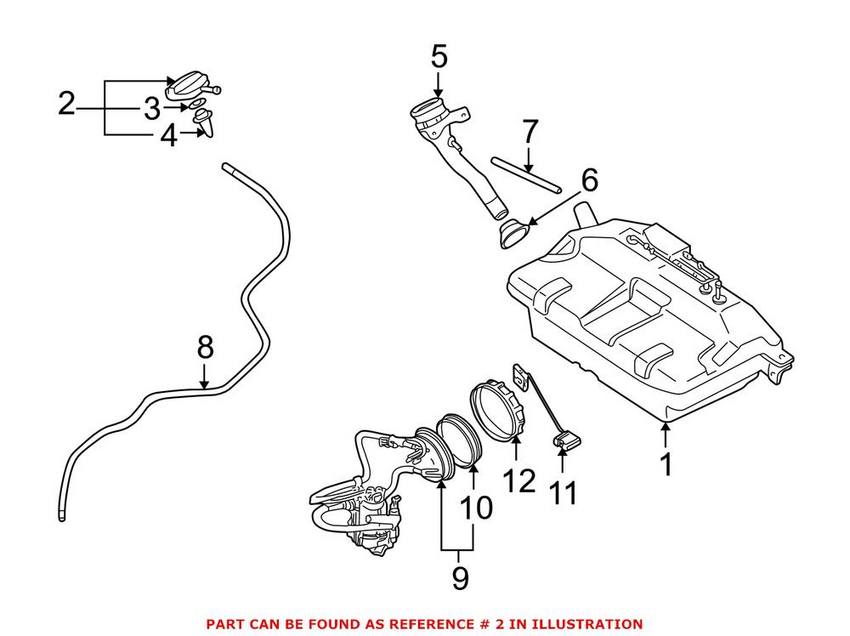 BMW Gas Cap 16111184531